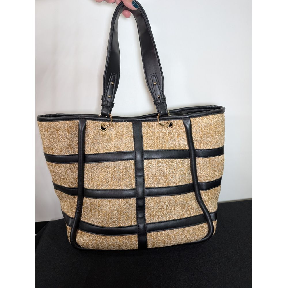 Steve Madden Women's Bejewel Handbag Black/ Beige
